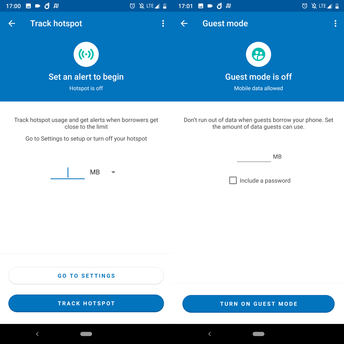 Hotspot and Guest mode in Datally by Google