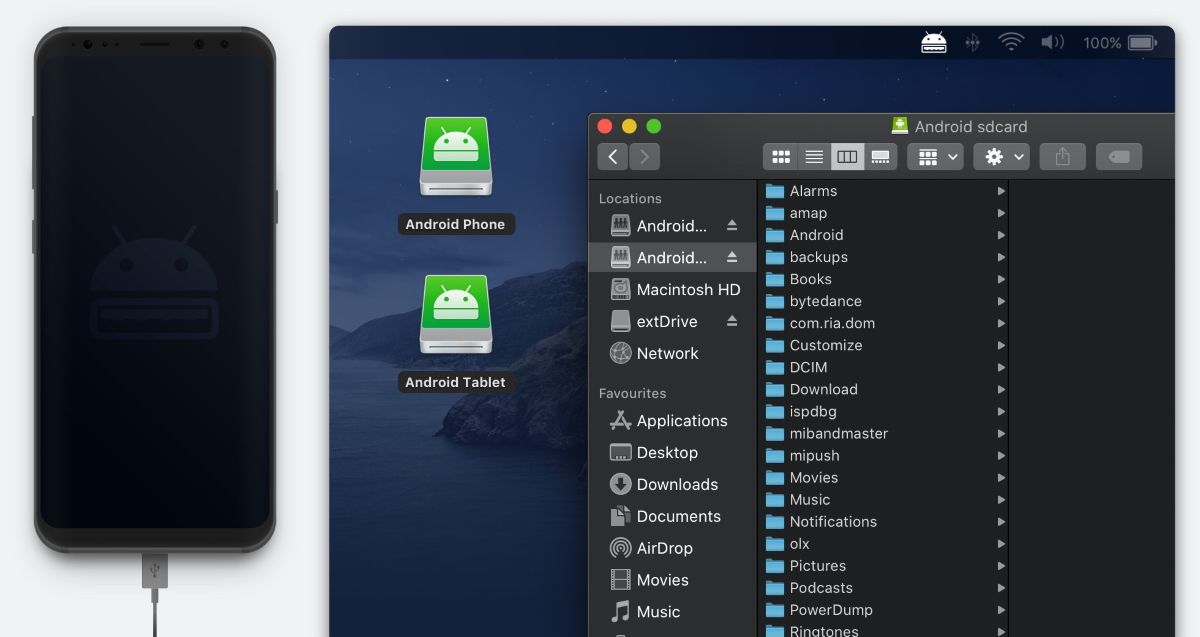 how to transfer photos from android to mac wonderware