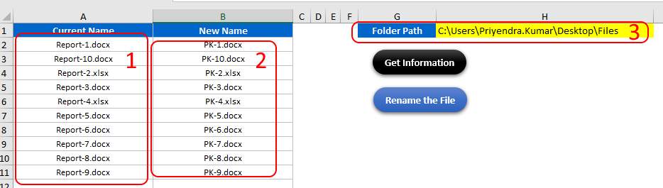 How To Rename Files According To MS Excel Spreadsheet