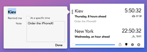 How to display timezones on macOS