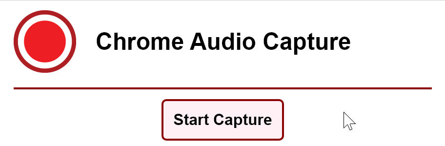 How to record sound from Chrome tab