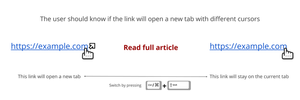 How to prevent browser to open links in a new tab