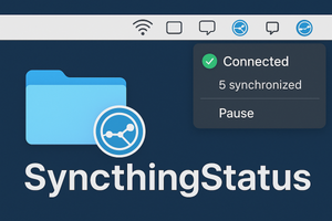 How to Display Syncthing Status in the Menu Bar