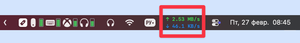 How to add internet speed to the Menu Bar