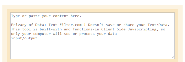 Text-Filter - a service for quick word processing