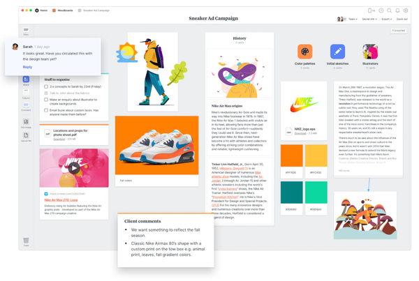 Milanote review. Notes for the creatives