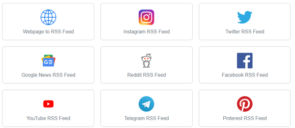How to get updates from social networks in RSS