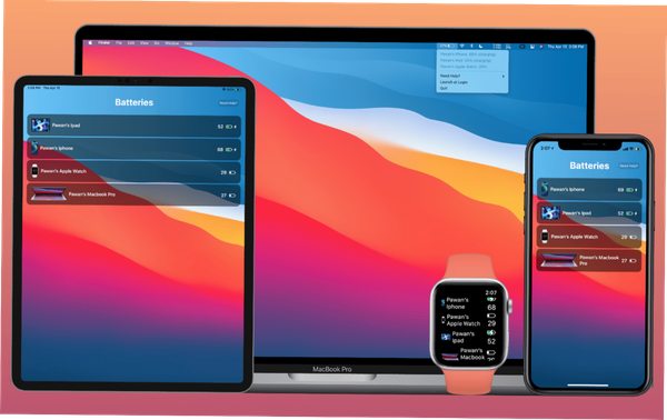 How to see iPhone battery charge on macOS