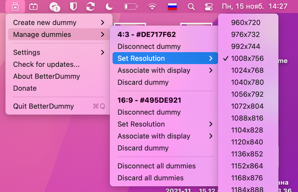 How to set custom resolution on macOS