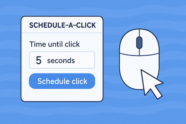 How to schedule a mouse click on macOS