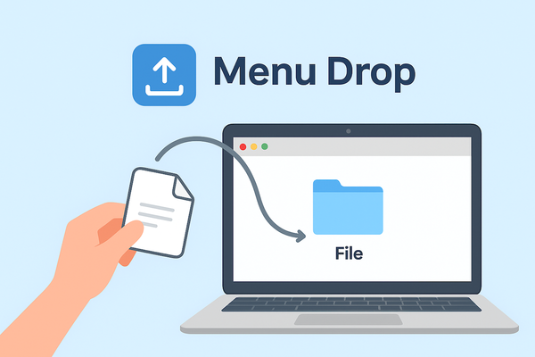 Menu Drop will make AirDrop even easier