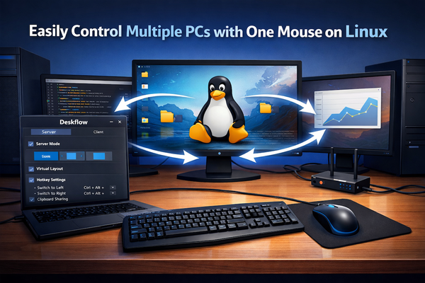 How to Easily Control Multiple PCs with One Mouse on Linux